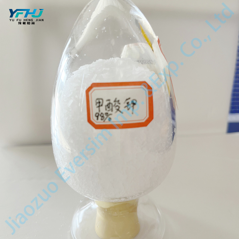 1.91 g/cm3 چگالی پوتاسیوم فرمت به عنوان عامل کاهش دهنده در صنعت رنگ آمیزی