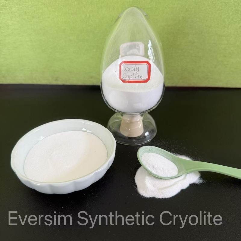 مواد شیمیایی غیر ارگانیک شن و ماسه سفید Na3AlF6 CH-1/CM-1 کریولیت مصنوعی برای صنایع سرامیک و شیشه